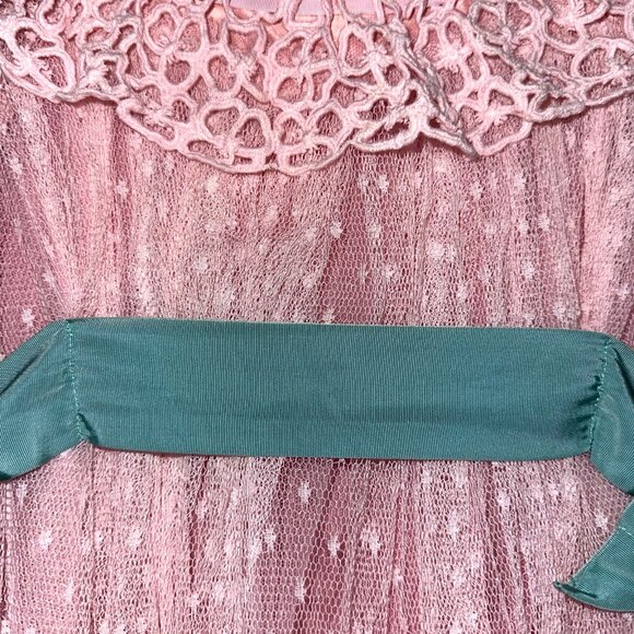 Pinco Pallino Imelde & Stefano Cavalleri Girls Designer Lace Bubble Dress Size 6 - Picture 3 of 12